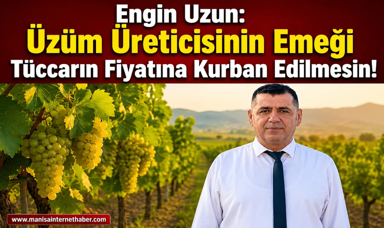 Üzüm Üreticisi Fiyat Bekliyor! Engin Uzun’dan TMO’ya Çağrı