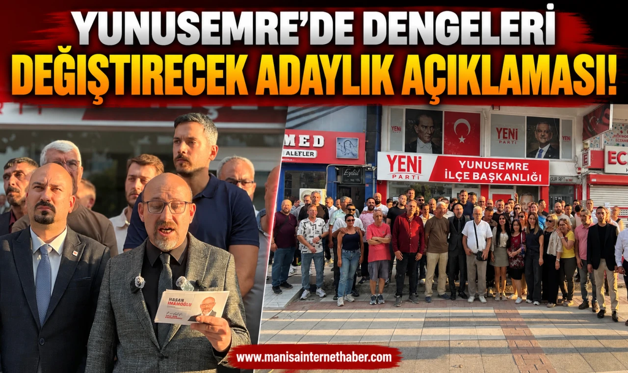 Hasan İmamoğlu, YENİ Parti Yunusemre İlçe Başkanlığına adaylığını açıkladı