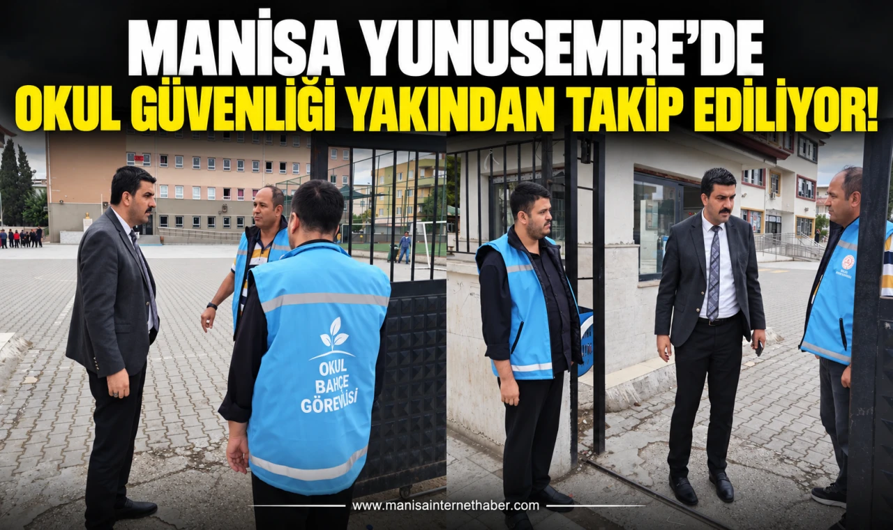 Manisa Yunusemre’de Okul Güvenliği Yakından Takip Ediliyor
