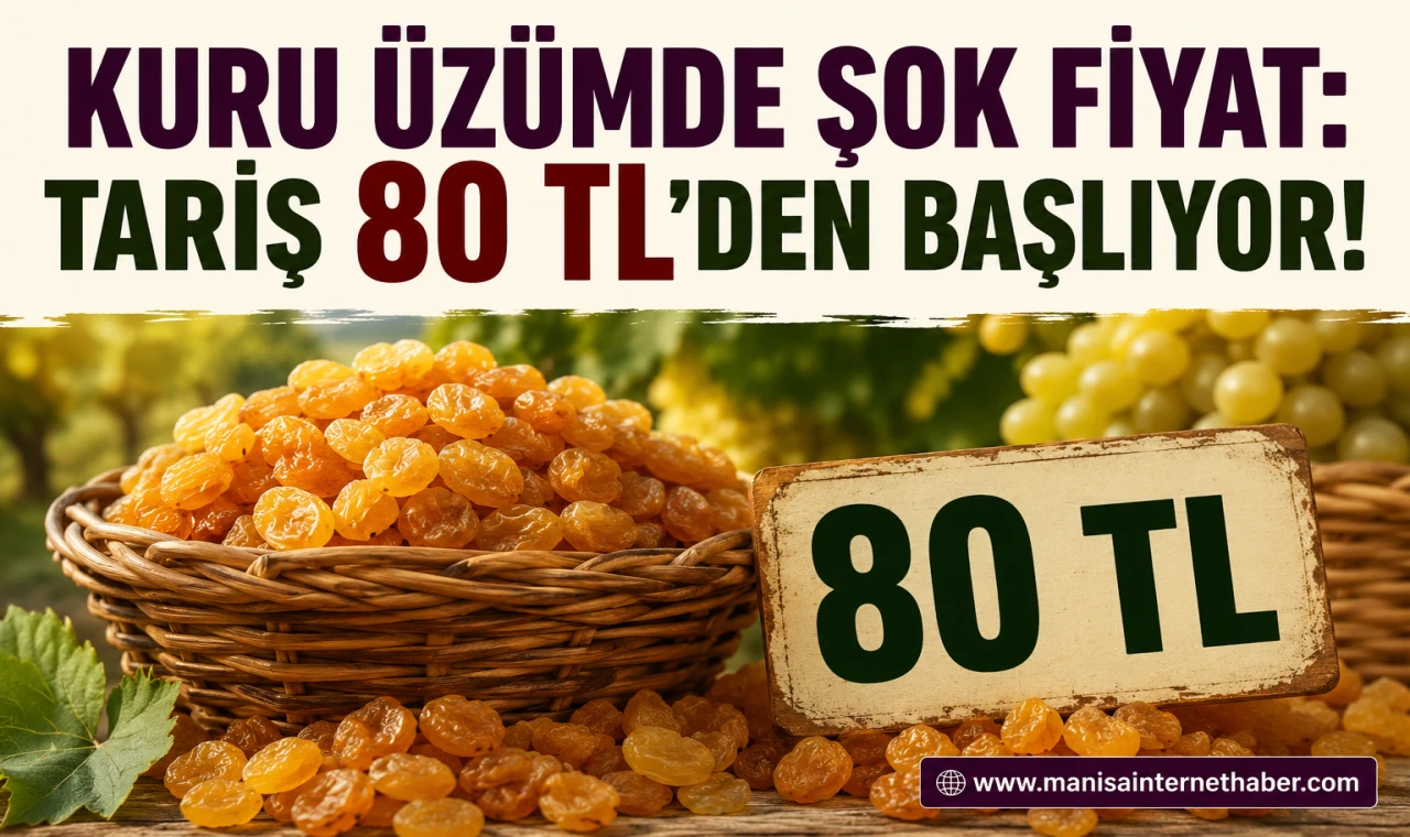 TARİŞ üreticiyi şok etti: Kuru üzümde taban fiyat 80 TL