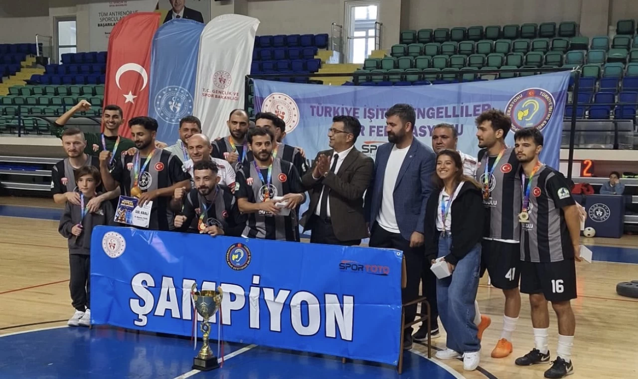 Manisa İşitme Engelliler Futsal Takımı Türkiye Şampiyonu Oldu!