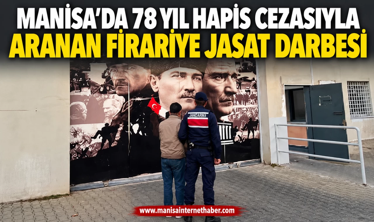 Manisa’da 78 yıl 9 ay hapis cezası bulunan firari yakalandı