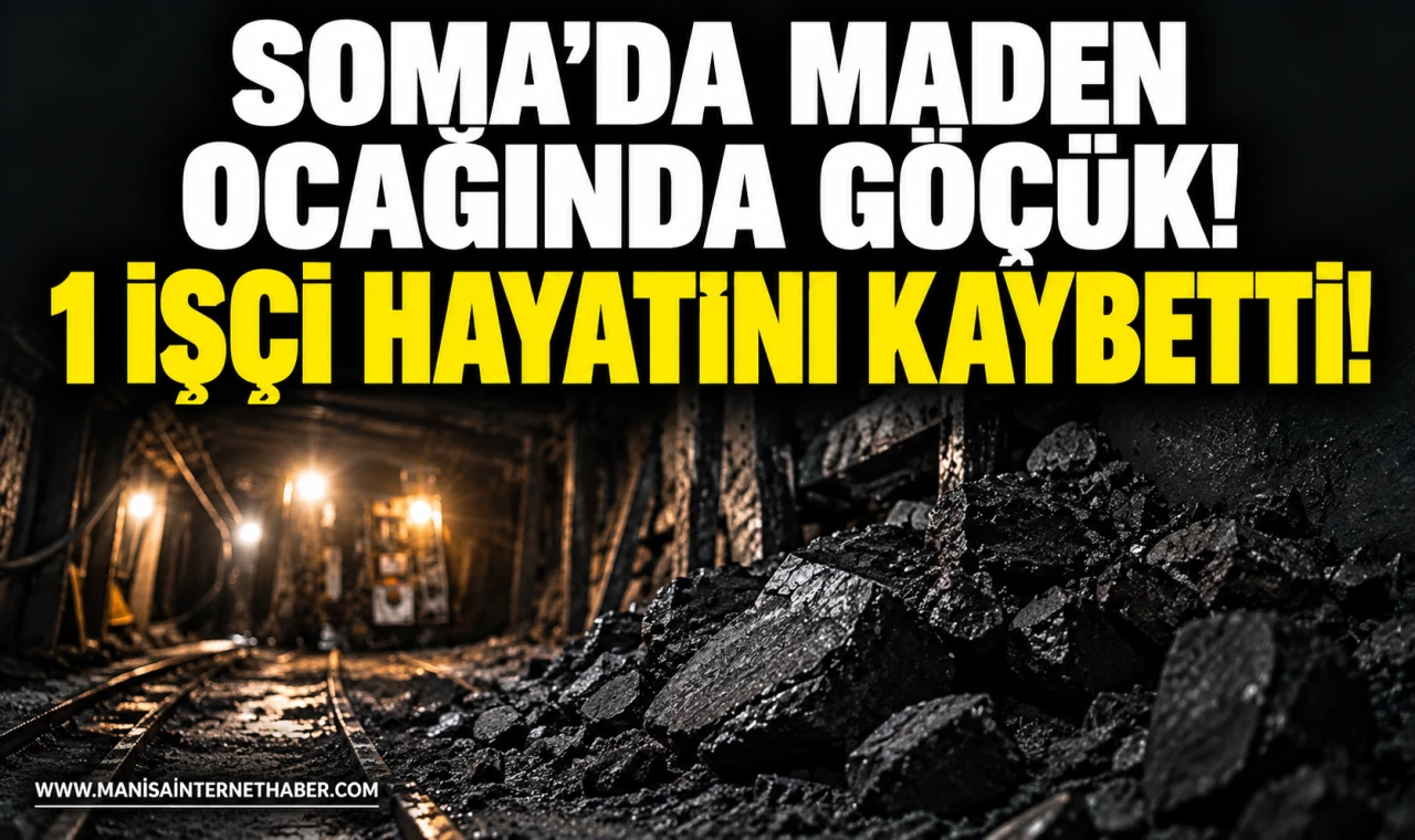 Soma’da maden ocağında göçük! 1 işçi hayatını kaybetti