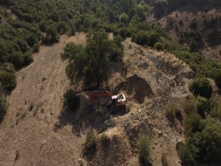 KAÇAK KAZI DRONE'LA YAKALANDI