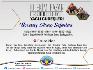 YAĞLI GÜREŞLERE ÜCRETSİZ SERVİS