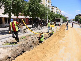 SALİHLİ'DE DOĞALGAZ ÇALIŞMASI