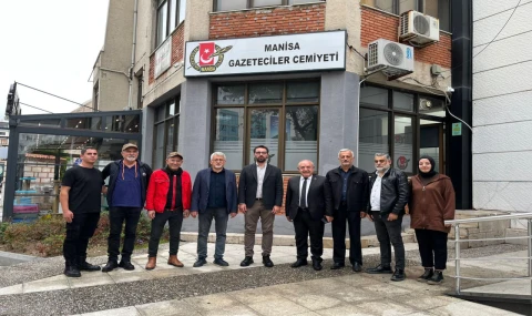 Manisa Gazeteciler Cemiyetin'e Yoğun Ziyaret