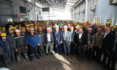 BAŞKANLAR YERALTINDA: DUTLULU VE OKUR MADENCİLERLE BULUŞTU