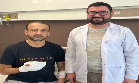 Kopan Parmağını Buzla Türkiye’ye Getirdi, 14 Saat Sonra Dikildi