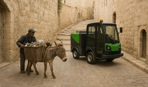Mardin’de Çöp Toplayan Kadrolu Eşekler Emekli Ediliyor