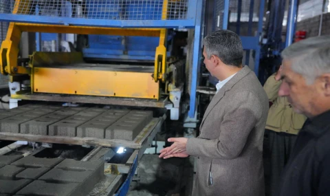 Soma Belediyesi Kendi Parke Taşını Üretiyor