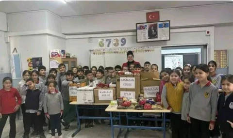 Turgutlu'da Minik Yüreklerden Büyük Dayanışma