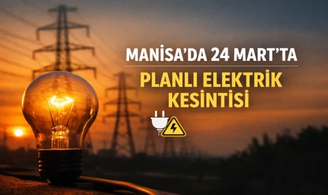 Manisa'da 24 Mart'ta Planlı Elektrik Kesintisi