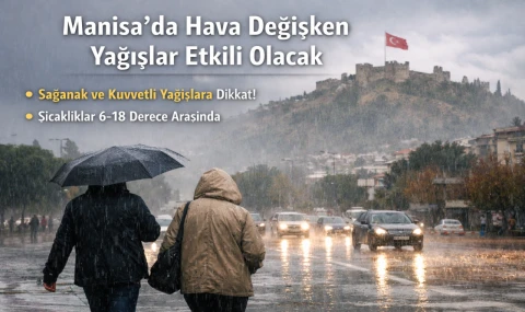 Manisa’da Hava Değişken Yağışlar Etkili Olacak