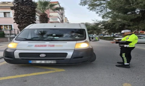 Manisa'da Okul Servislerine Polis Denetimi Kusurlulara Ceza Yağdı