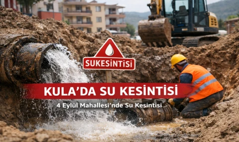 Kula’da Su Kesintisi Uygulanıyor