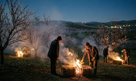 Manisa'da Zirai Don Nöbeti