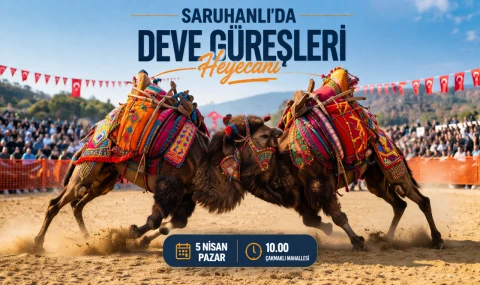 Saruhanlı’da Deve Güreşleri Heyecanı Yaşanacak