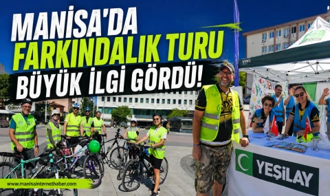 Yeşilay Bisiklet Turu Manisa'da Yoğun Katılımla Gerçekleşti