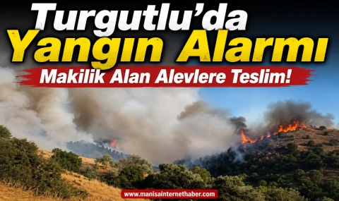 Turgutlu’da Makilik Alanda Yangın Çıktı