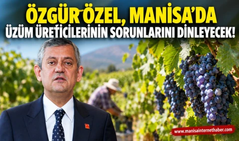 Özel’in Manisa mesaisi üzüm bağında başlayacak