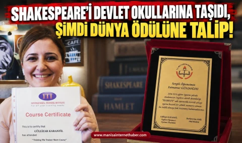 Shakespeare’i devlet okullarına taşıdı, şimdi dünya ödülüne talip