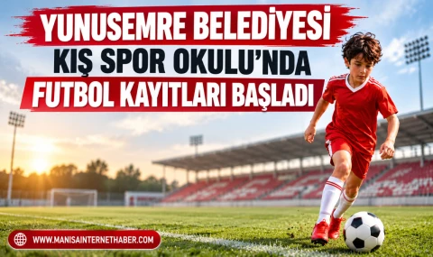 Yunusemre Belediyesi Kış Spor Okulu’nda futbol kayıtları başladı