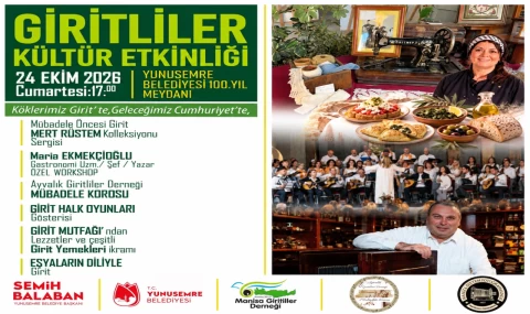 Manisa’da Girit kültürü yaşatılacak! Giritliler Kültür Etkinliği 24 Ekim’de